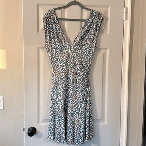 Vintage Diane Von Furstenberg Silk Geo Print Dress